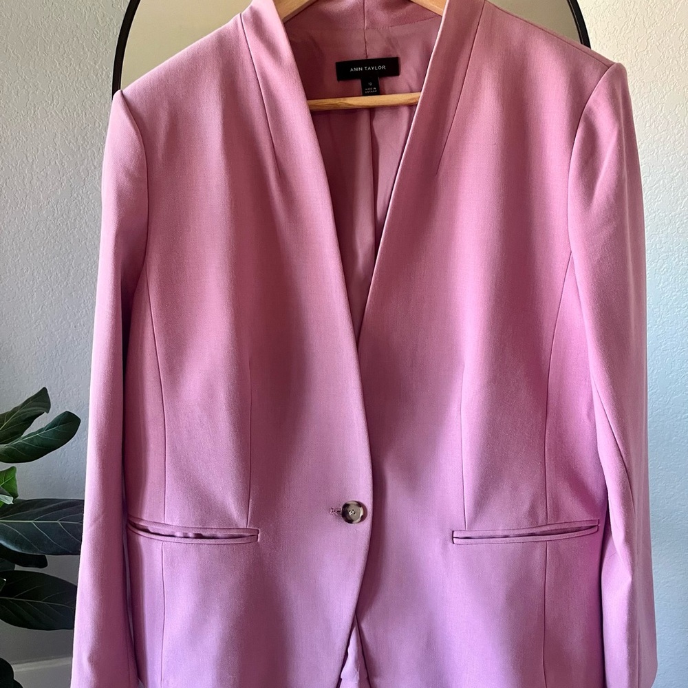 Ann Taylor Blush Pink Blazer